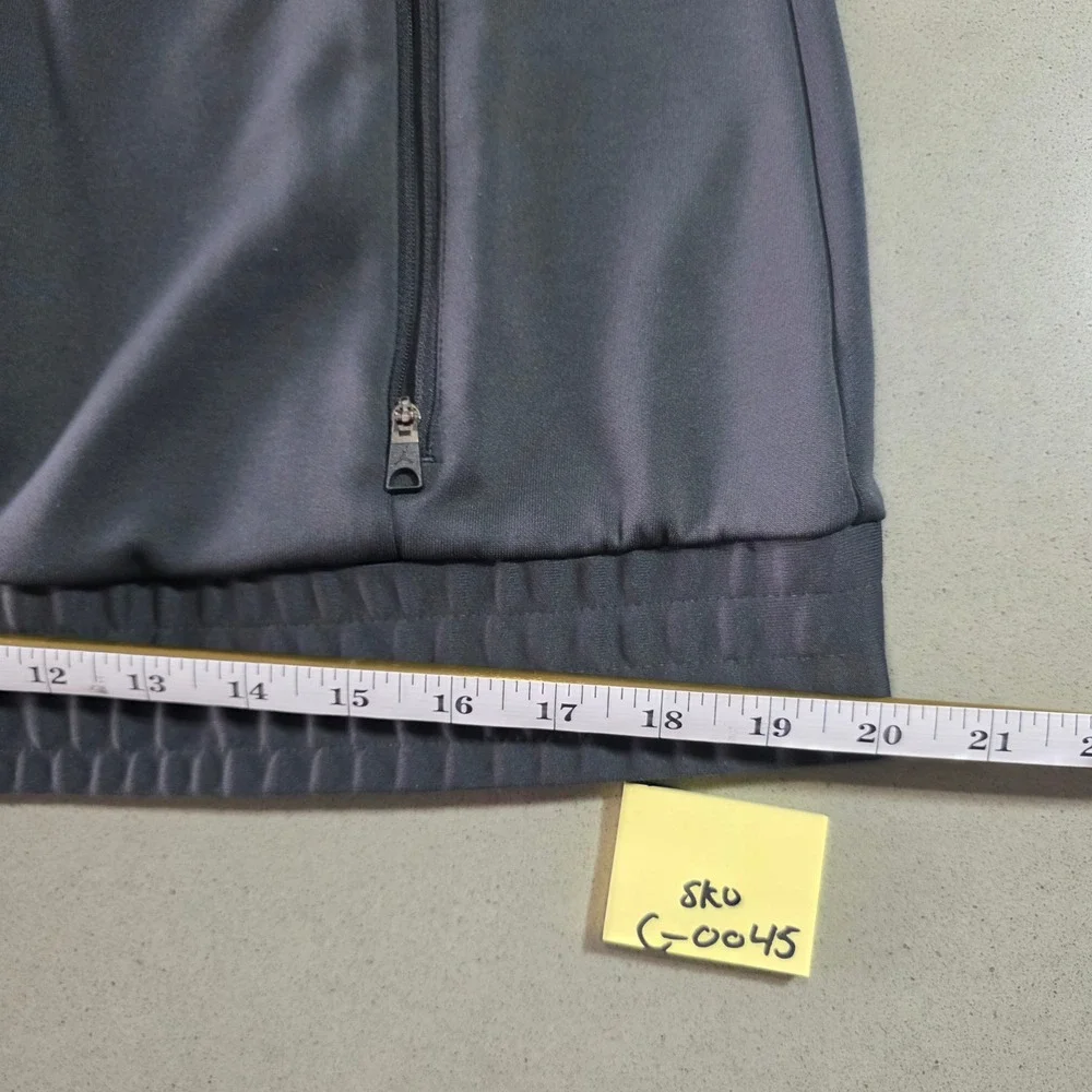 Jordan Mens Full Zip Track Jacket Gray White Jumpman Athletic Warm Up
